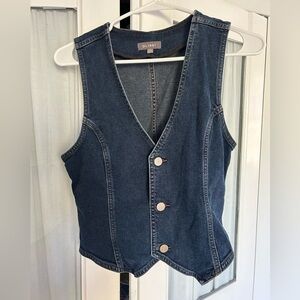 DL1961 Dark Blue Denim Vest